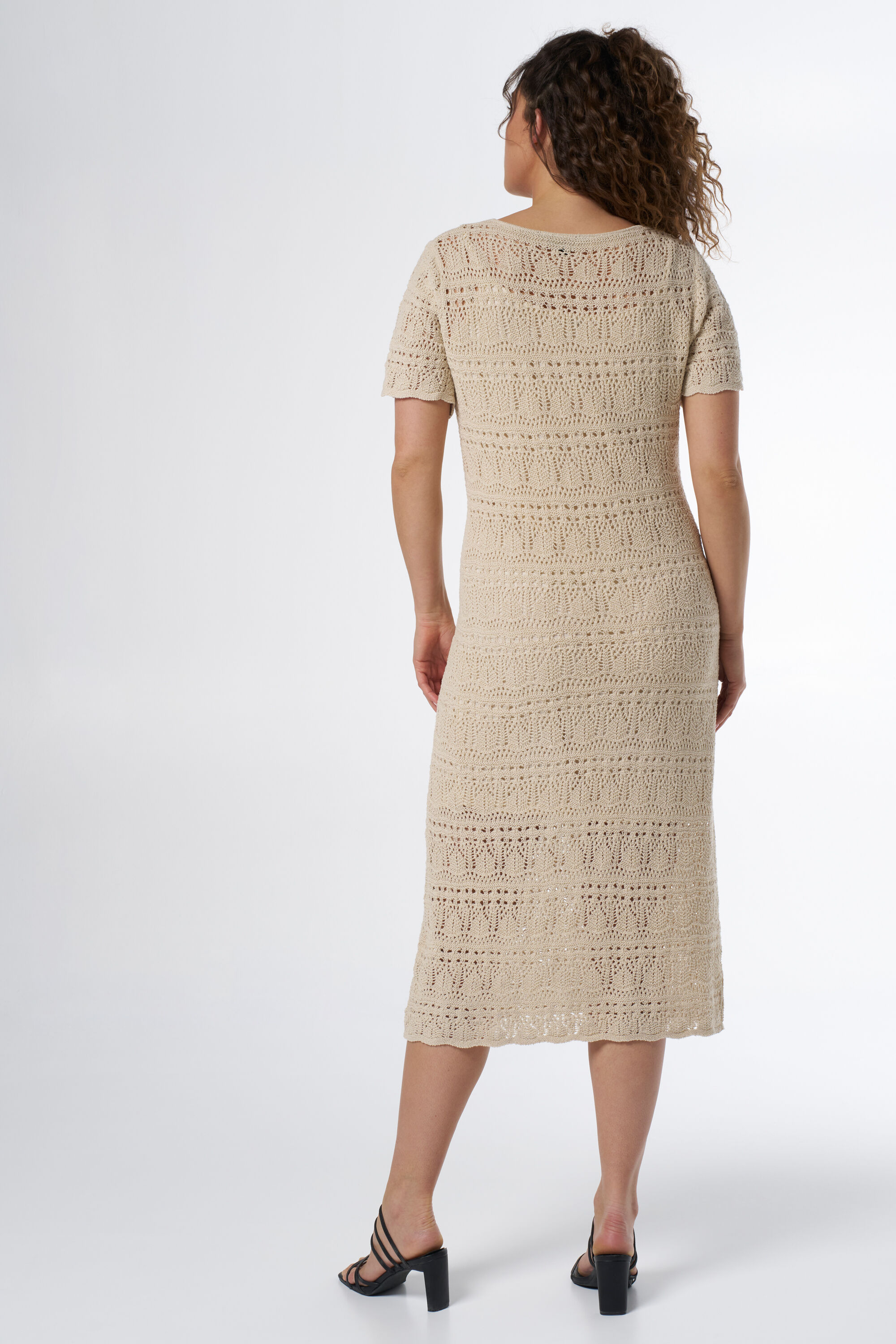 Gehaakte jurk met strikdetail image number 3