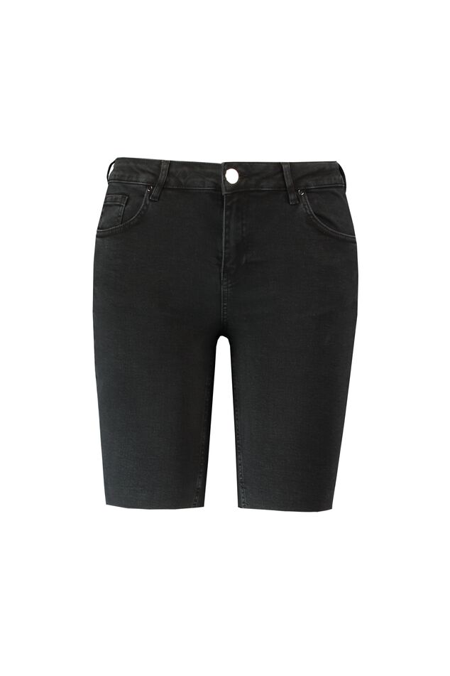 Denim biker short  image number 1