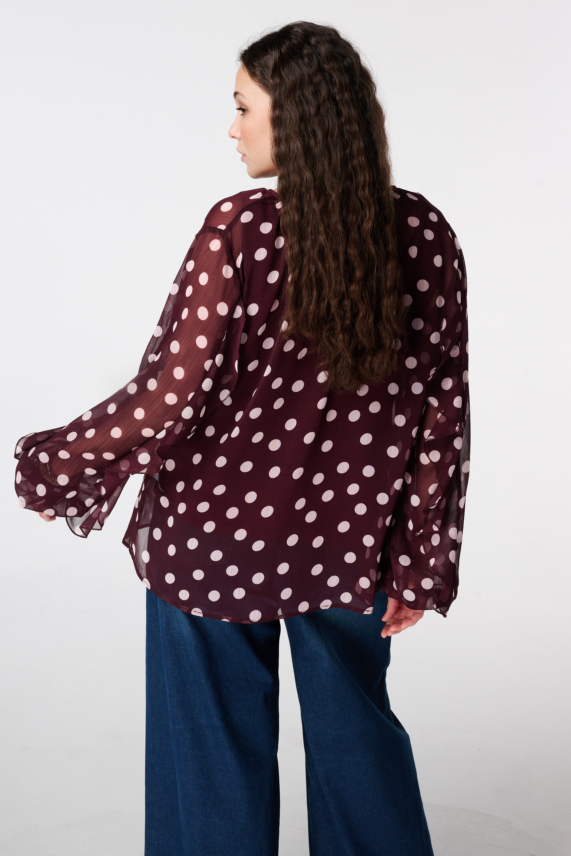 Blouse van met volants image number 3