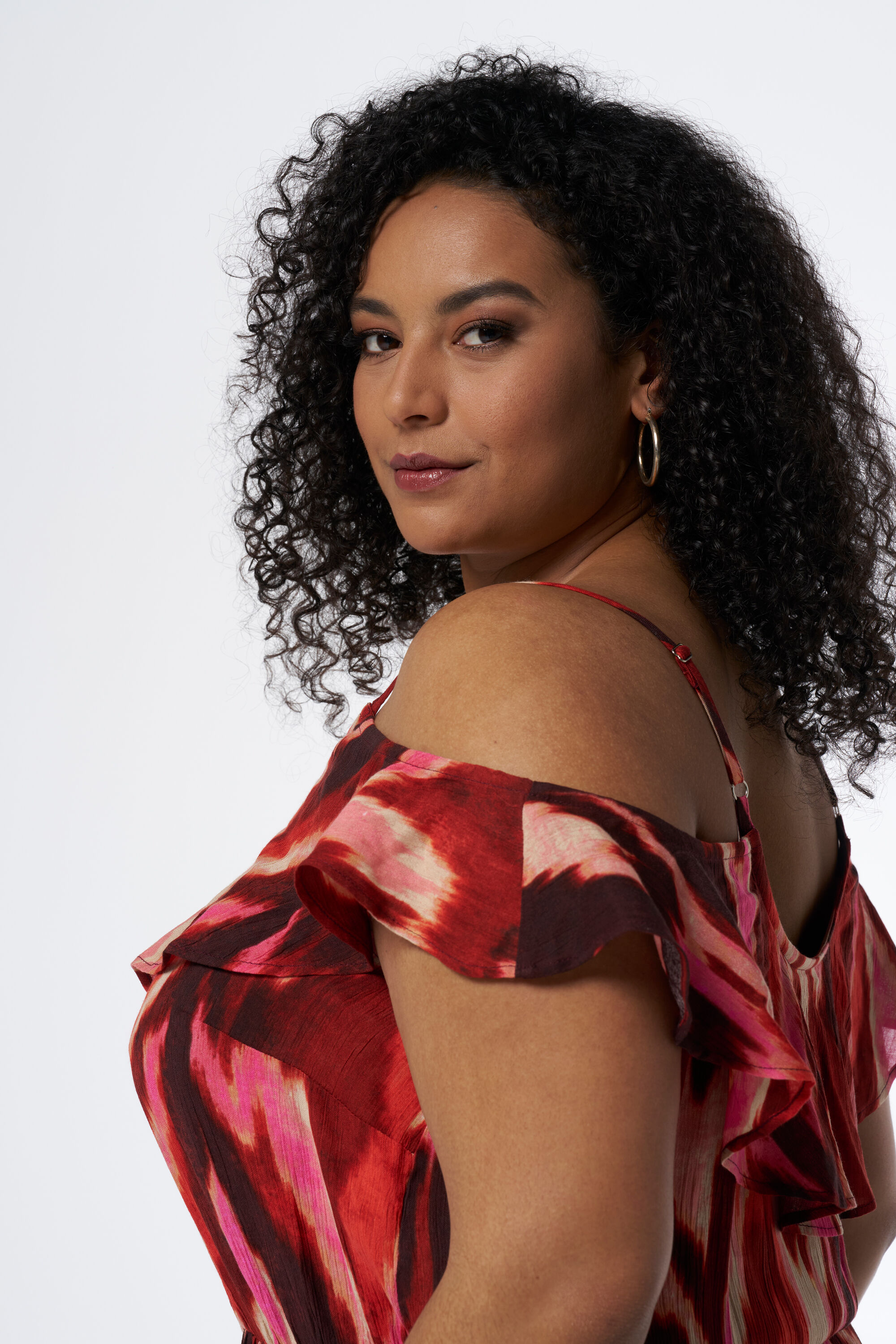 Midi jurk met print image number 4