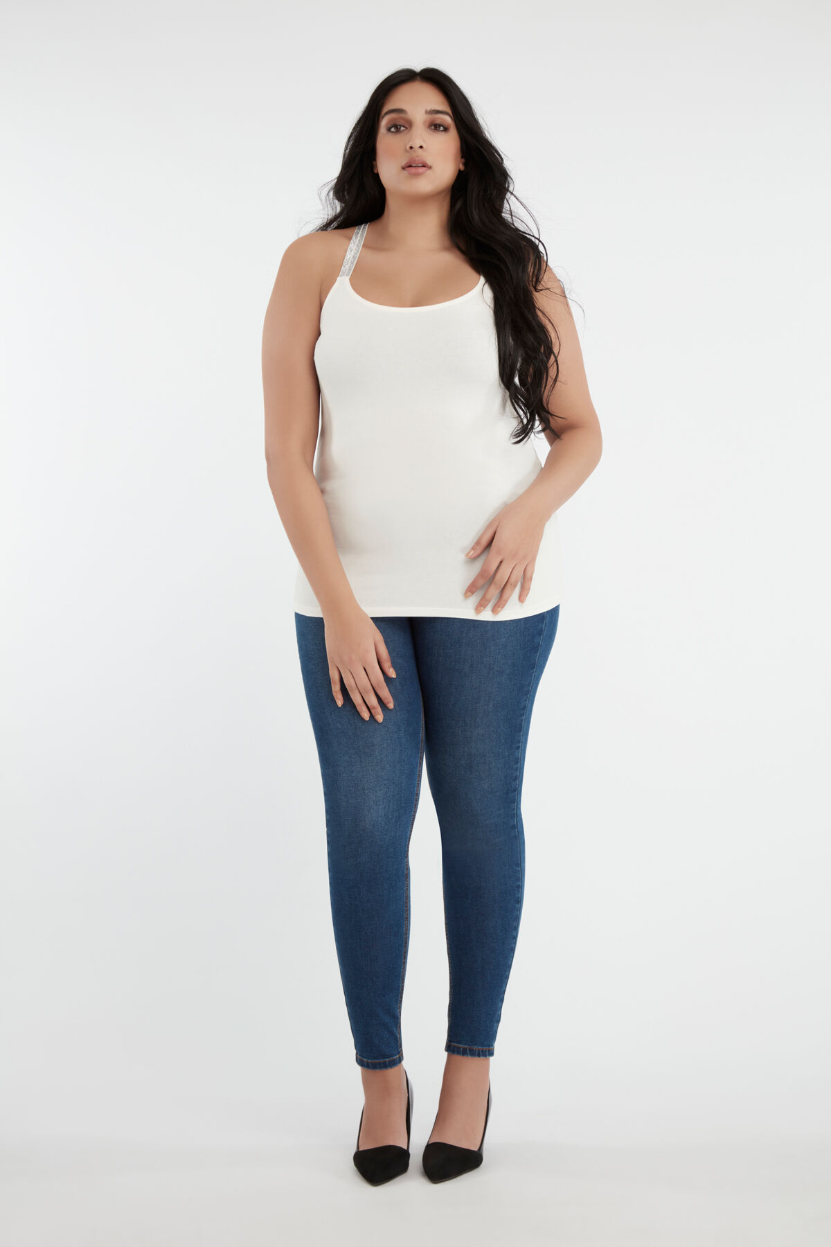 Top met Lurex kruisbandjes image number 5