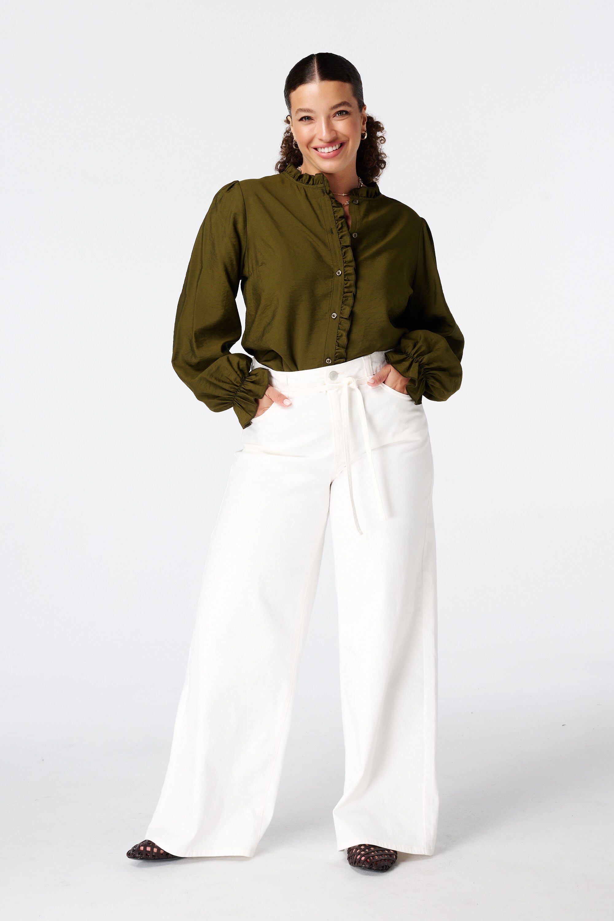 Blouse met volants image number 5