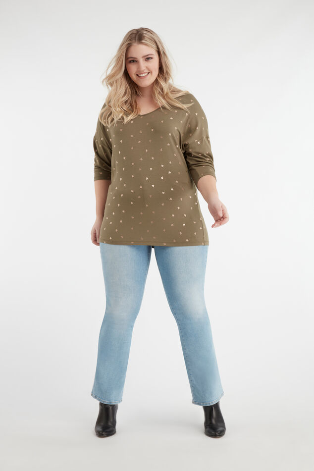 Flared leg high waist jeans image number 0