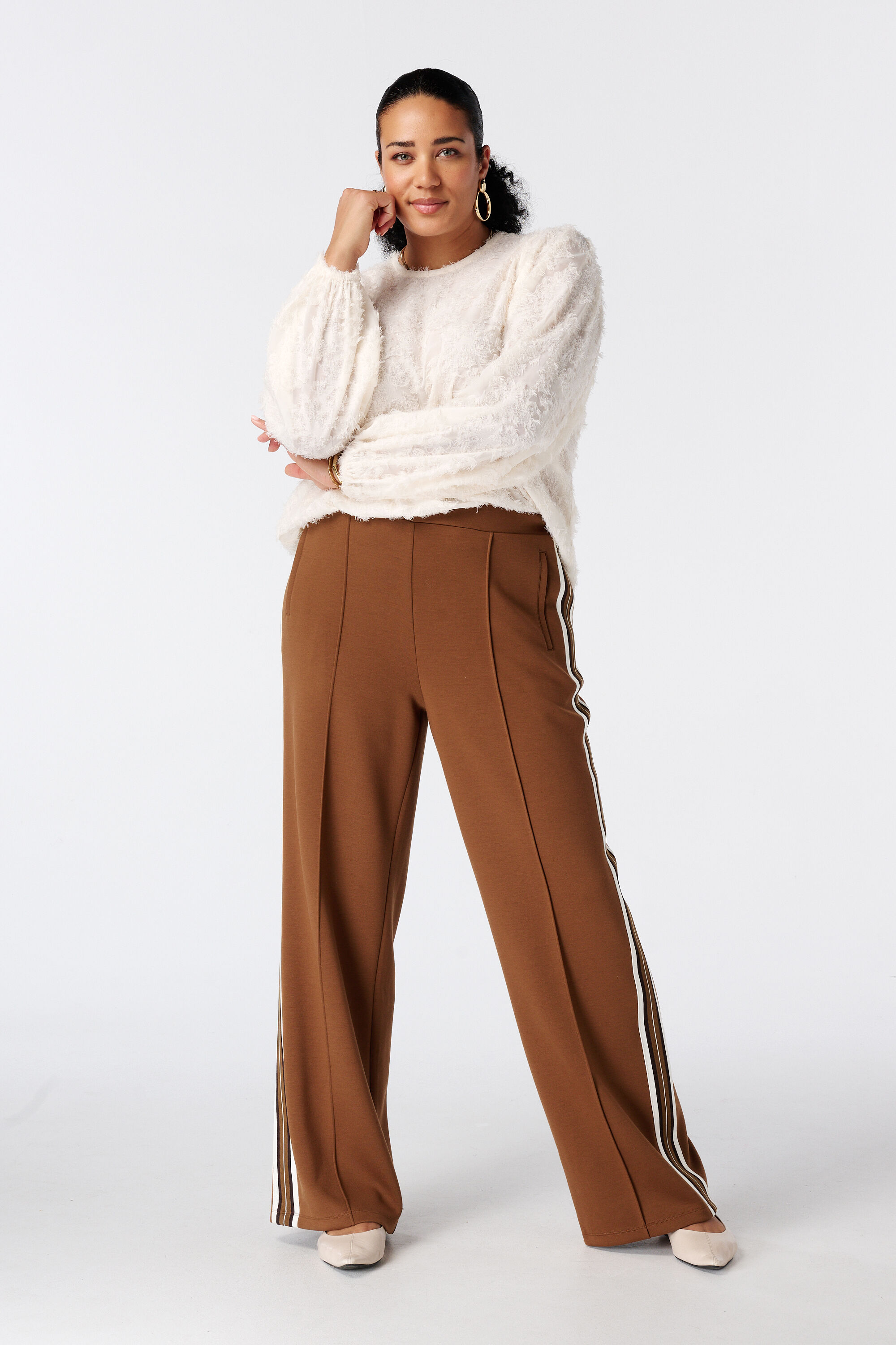 Blouse met ballonmouwen image number 5