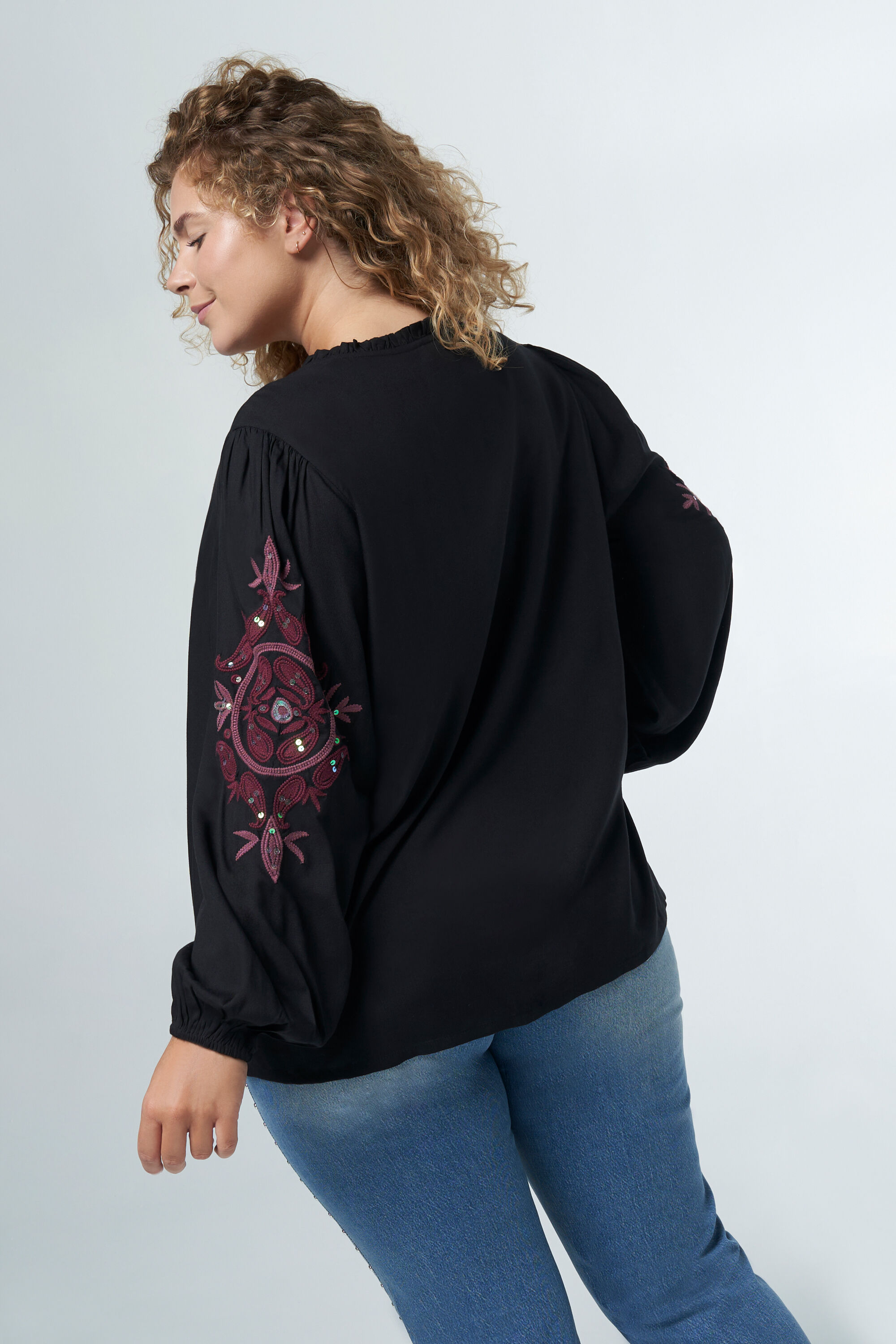 Blouse met broderie image number 3