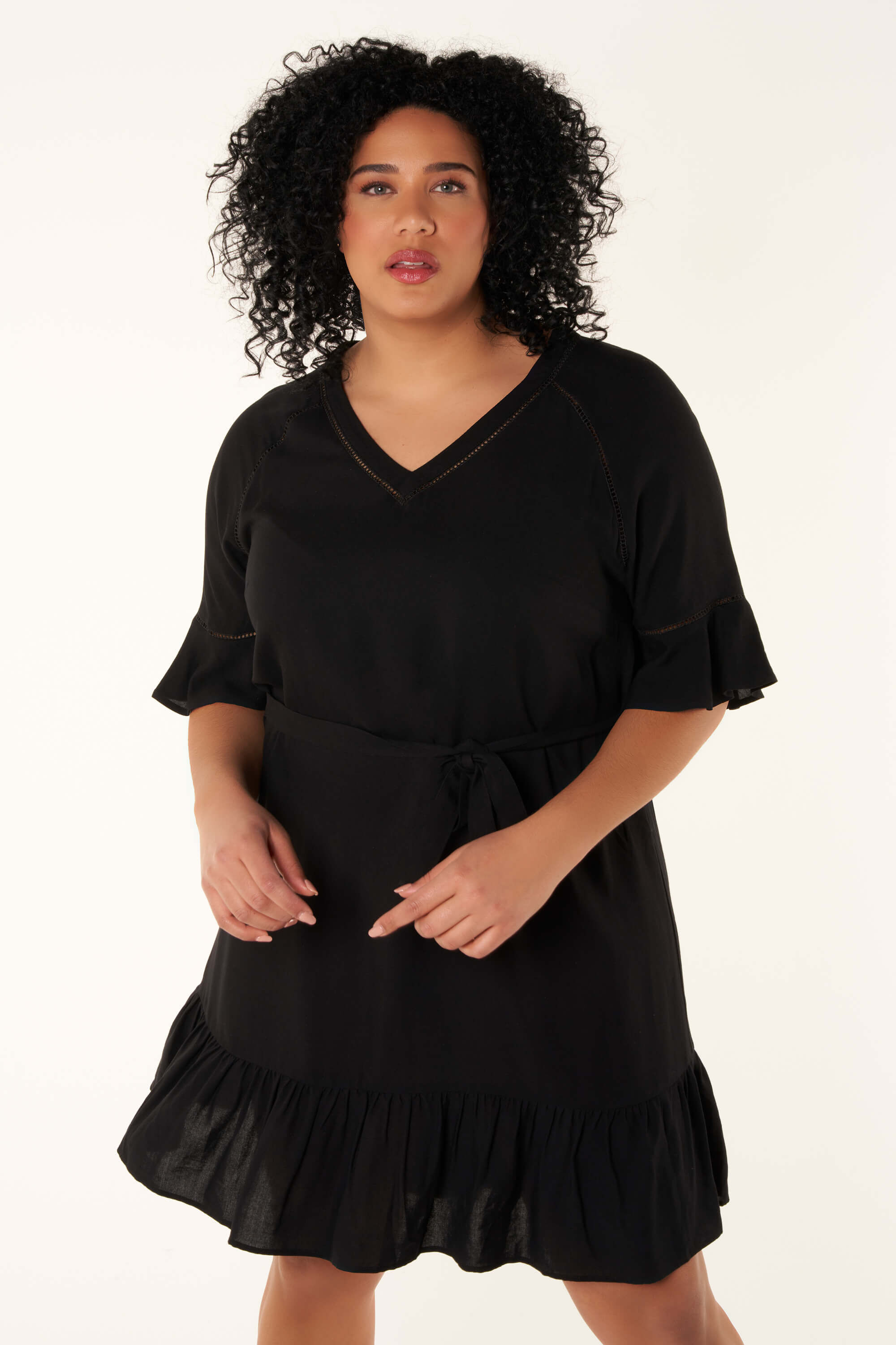 Jurk met volant image number 5