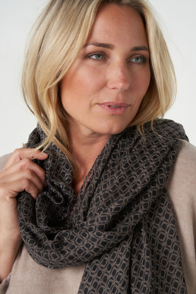 Sjaal met print  image number 0