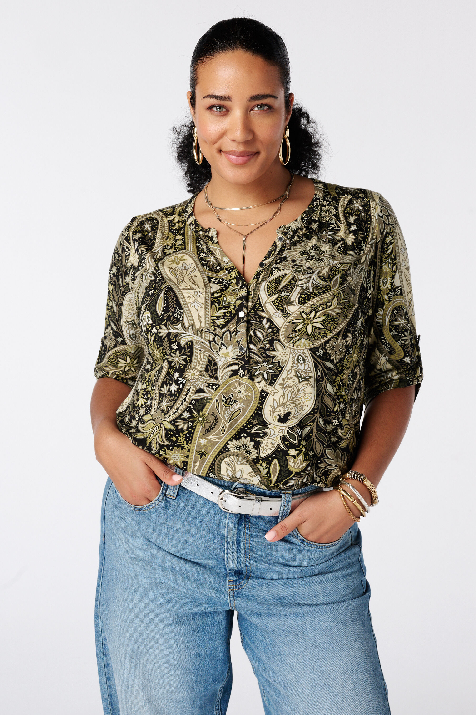 Top met print