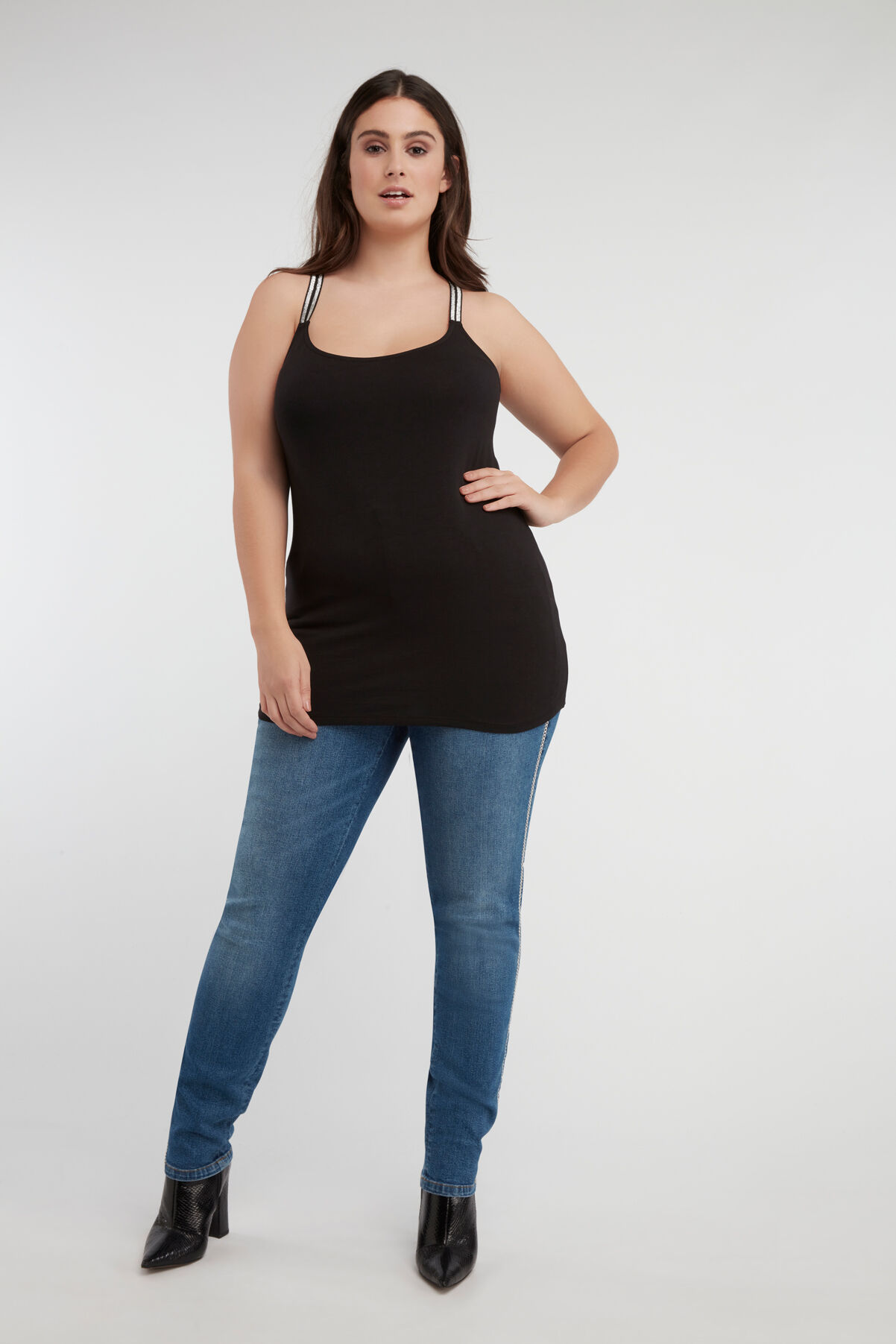 Top met Lurex kruisbandjes image number 3