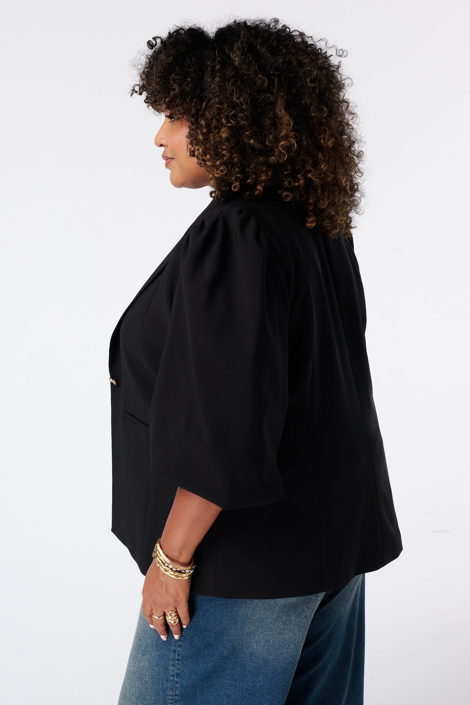 Blazer met pofmouwen image number 3