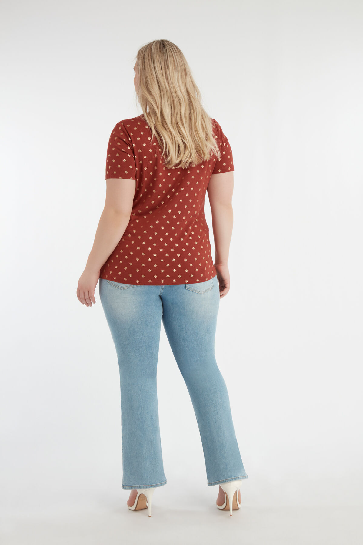 T-shirt met foil print image number 4