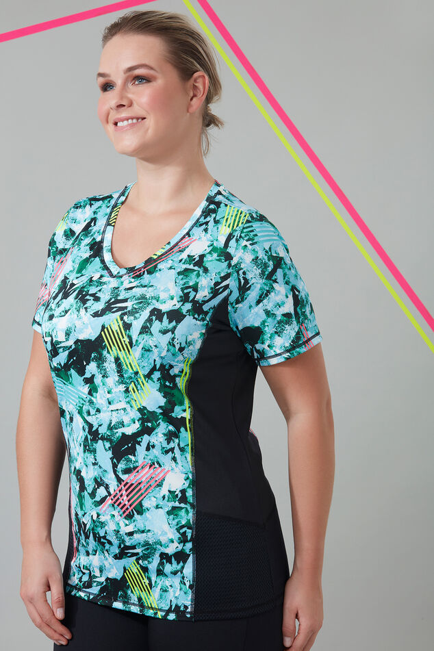 Sporttop met grafische print image number 0