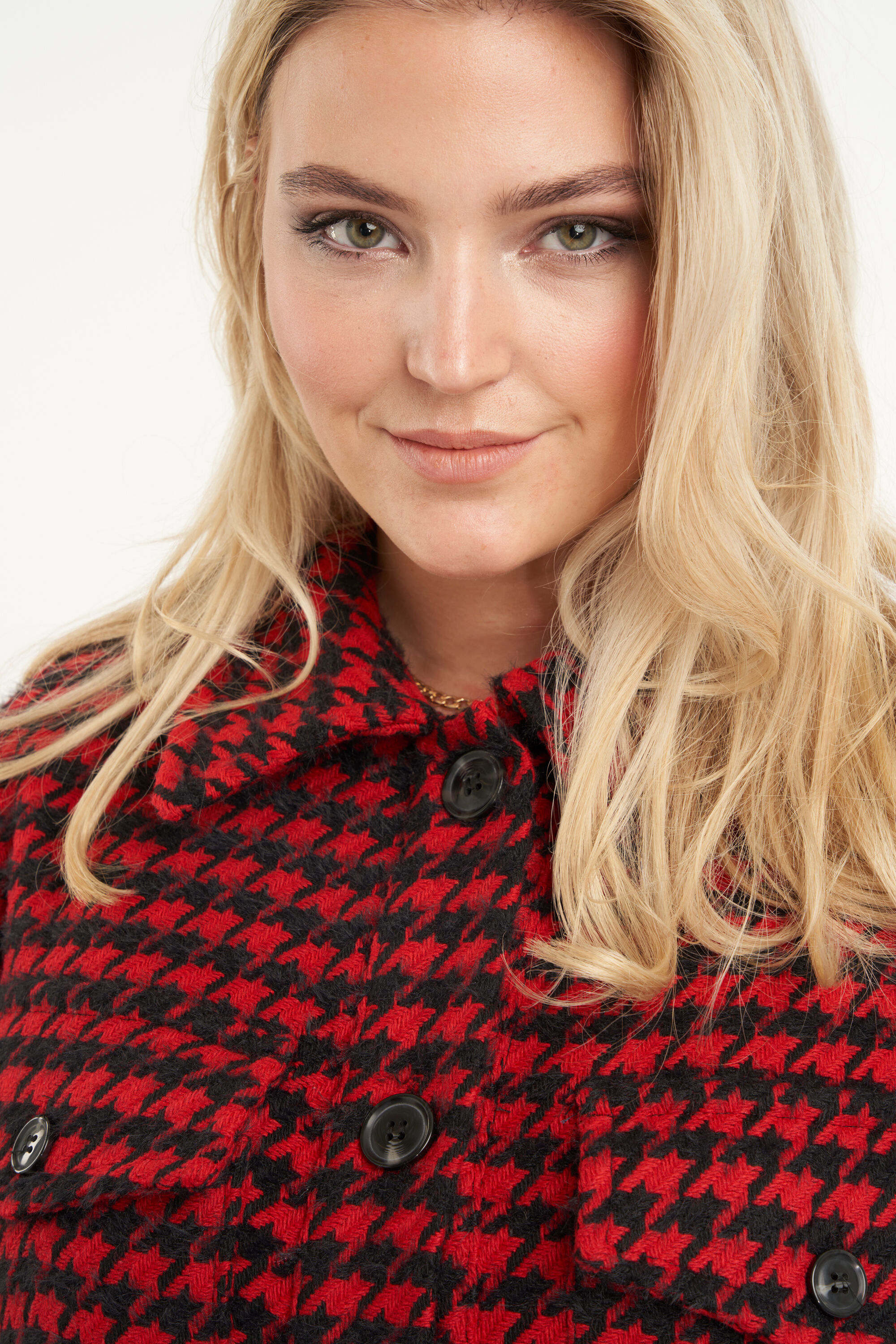 Shacket met pied-de-poule print image number 4