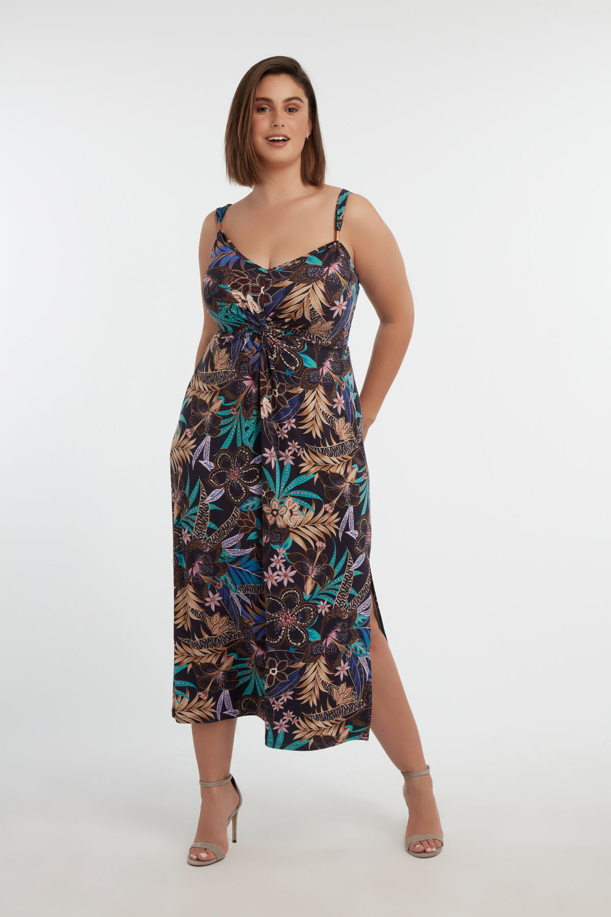 Jurk met bloemen print image number 5