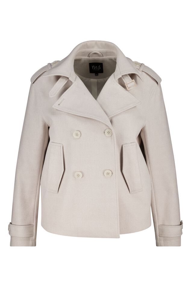 Korte double-breasted jas image number 1