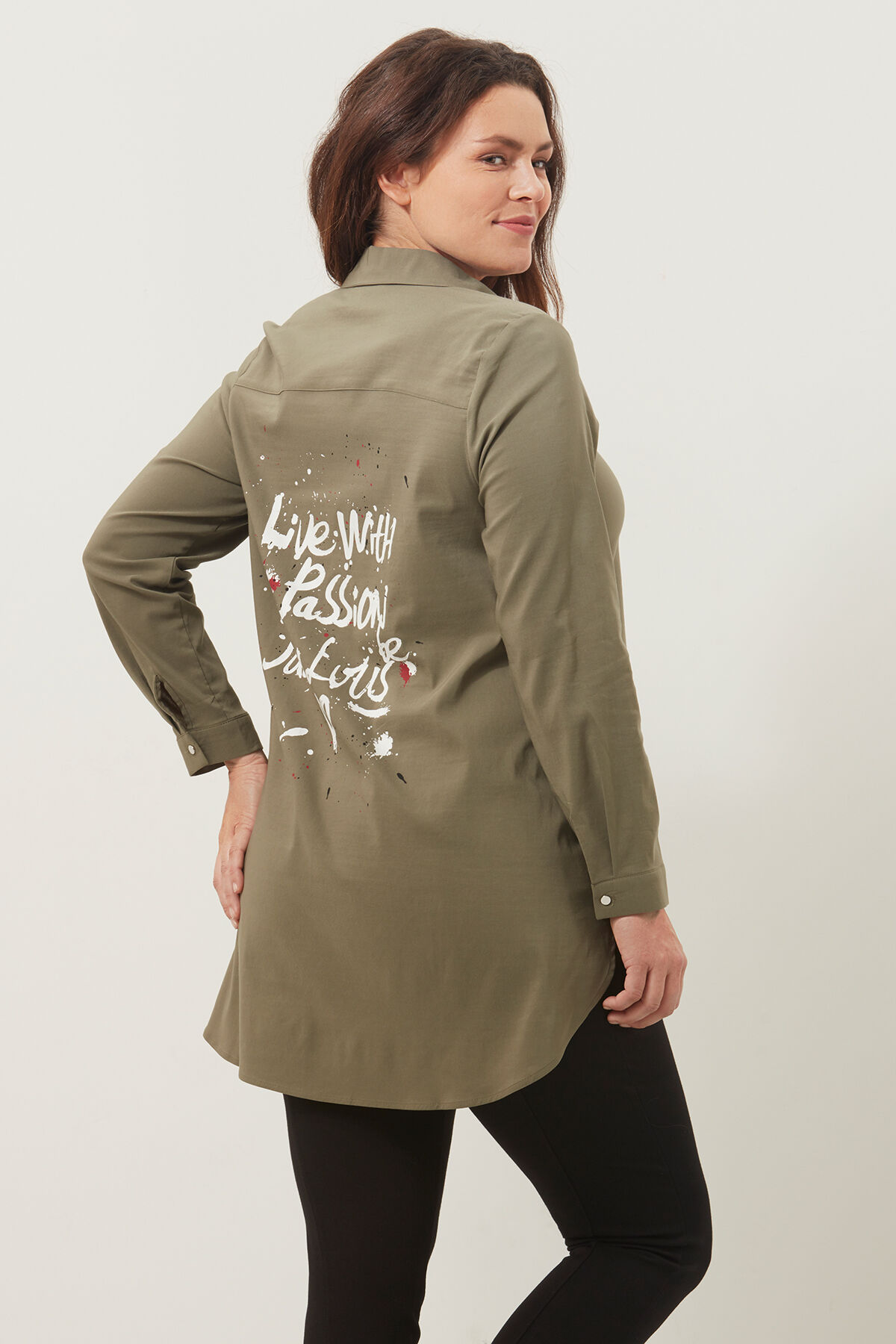 Lange blouse met print image number 0