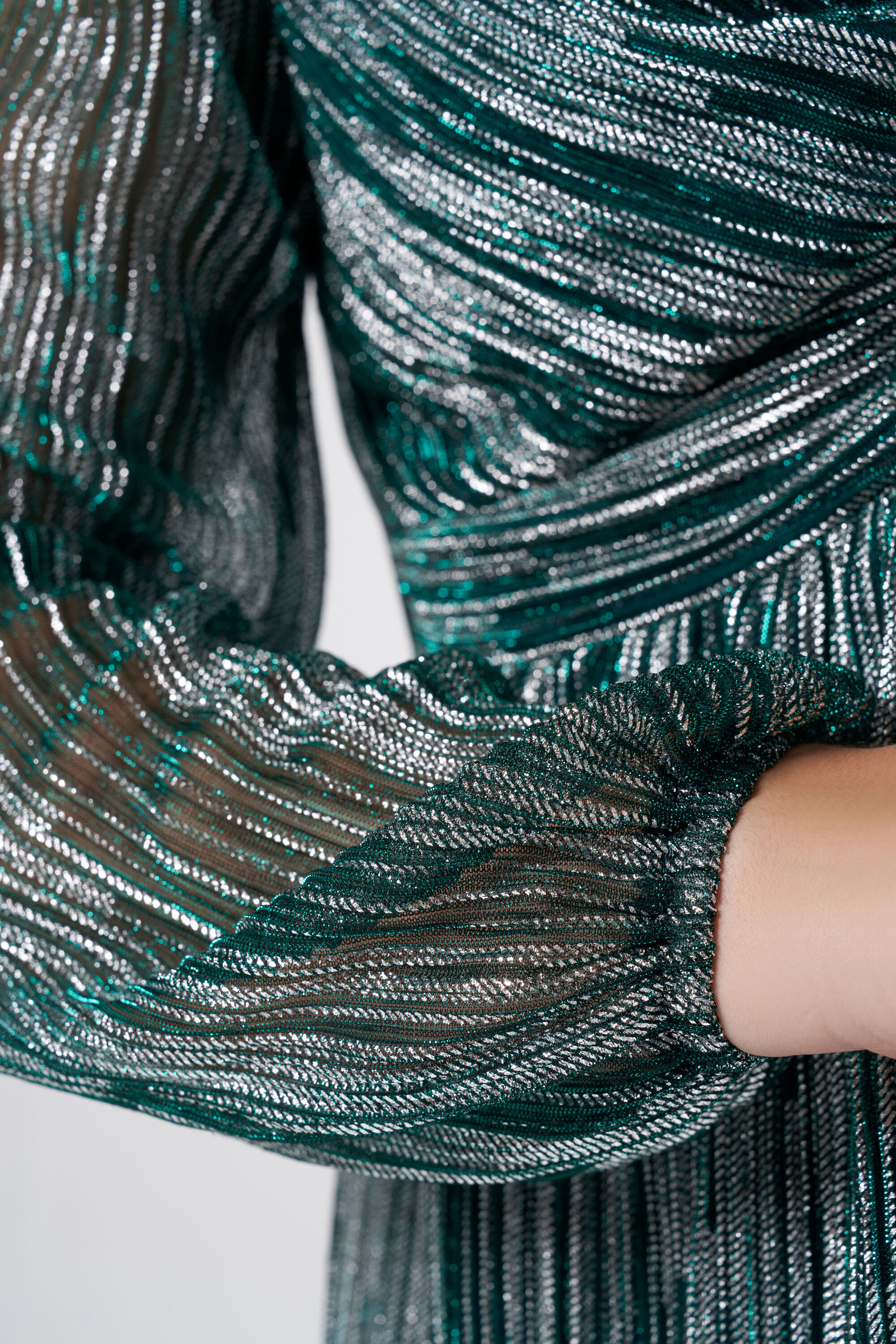 Metallic top met gedraaid detail image number 4