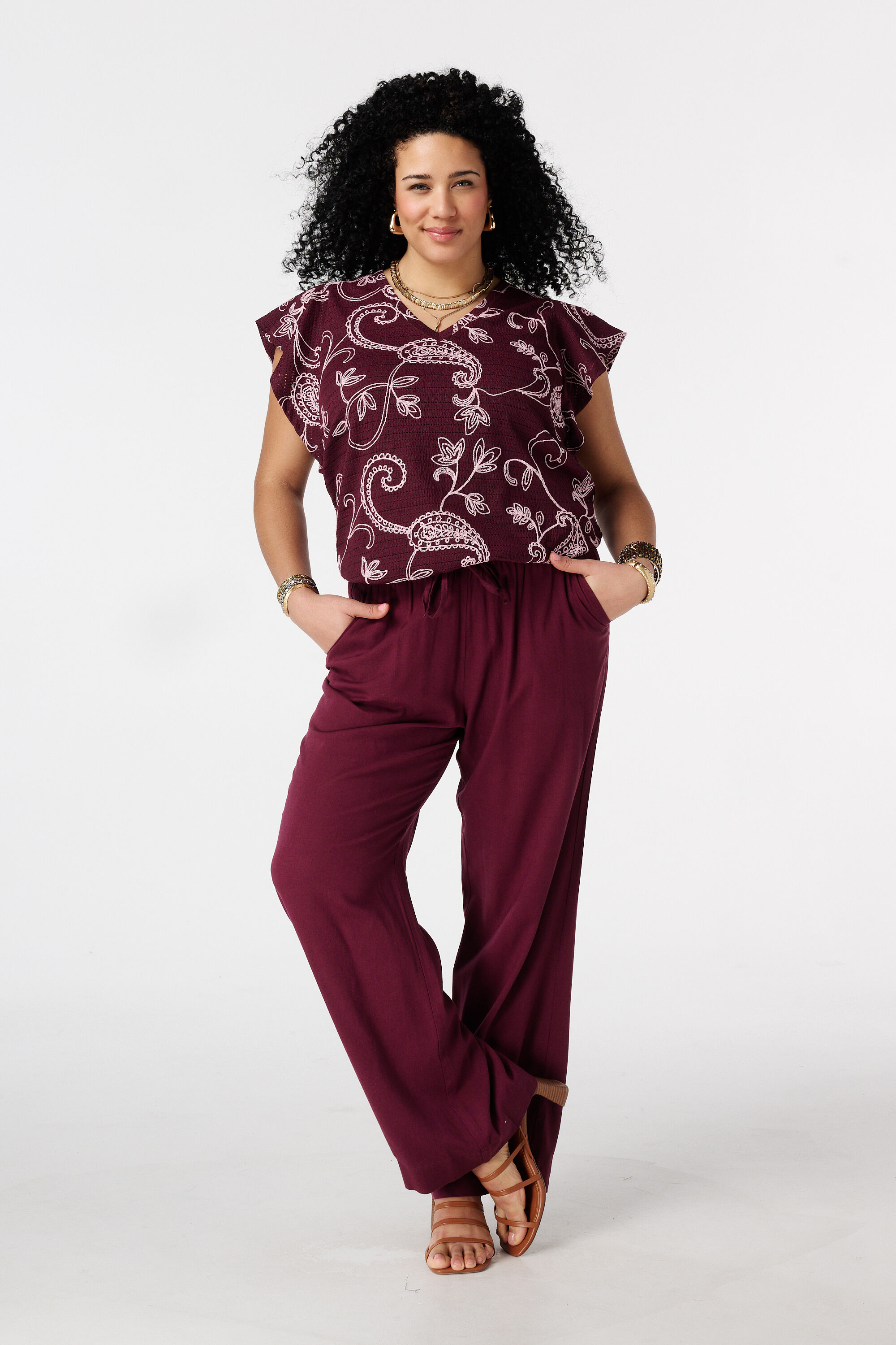 Top met paisleyprint image number 5