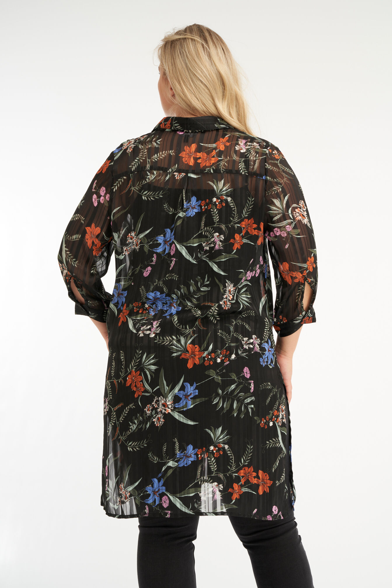 Lange blouse met print image number 3