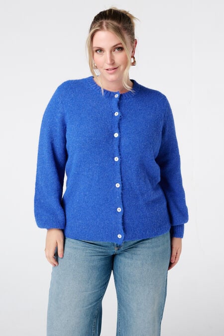 Fijn gebreid vest met knoopsluiting Fijn gebreid vest met knoopsluiting