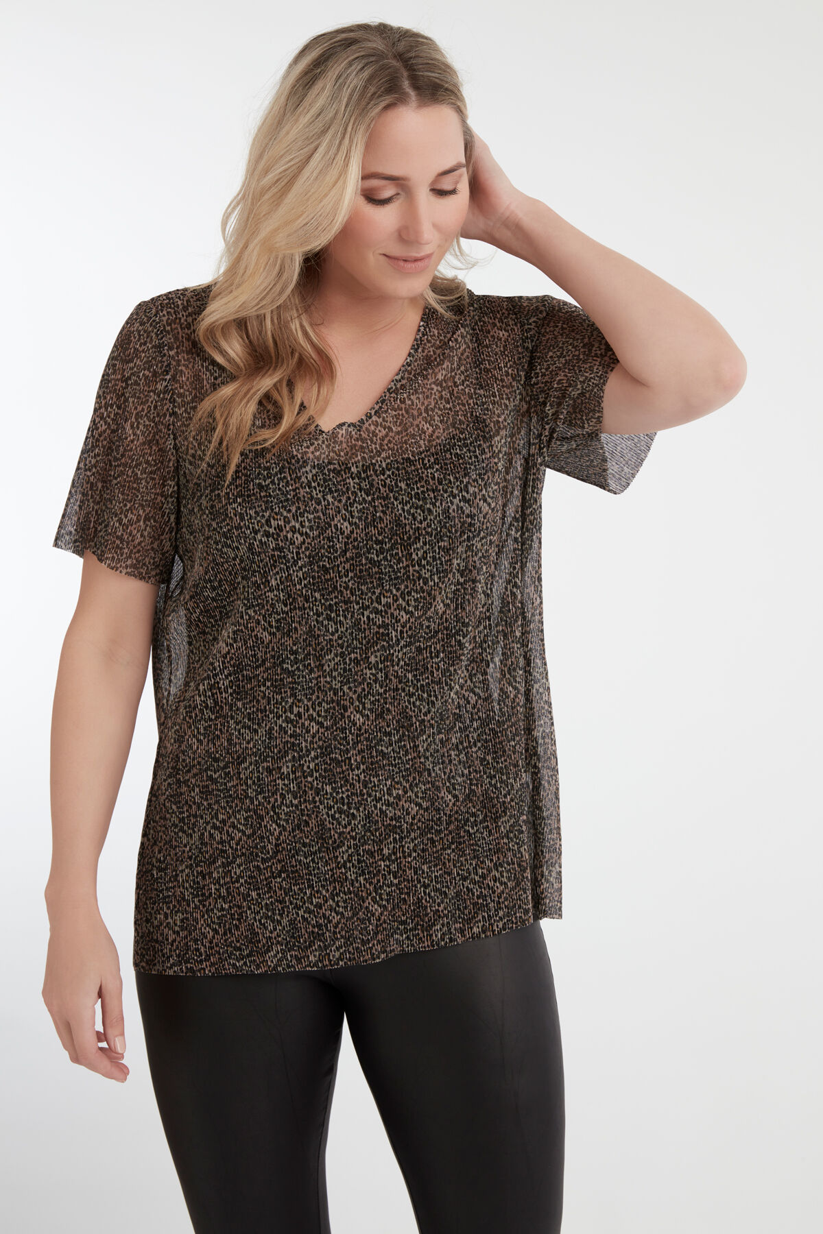 Plisse top dames outlet