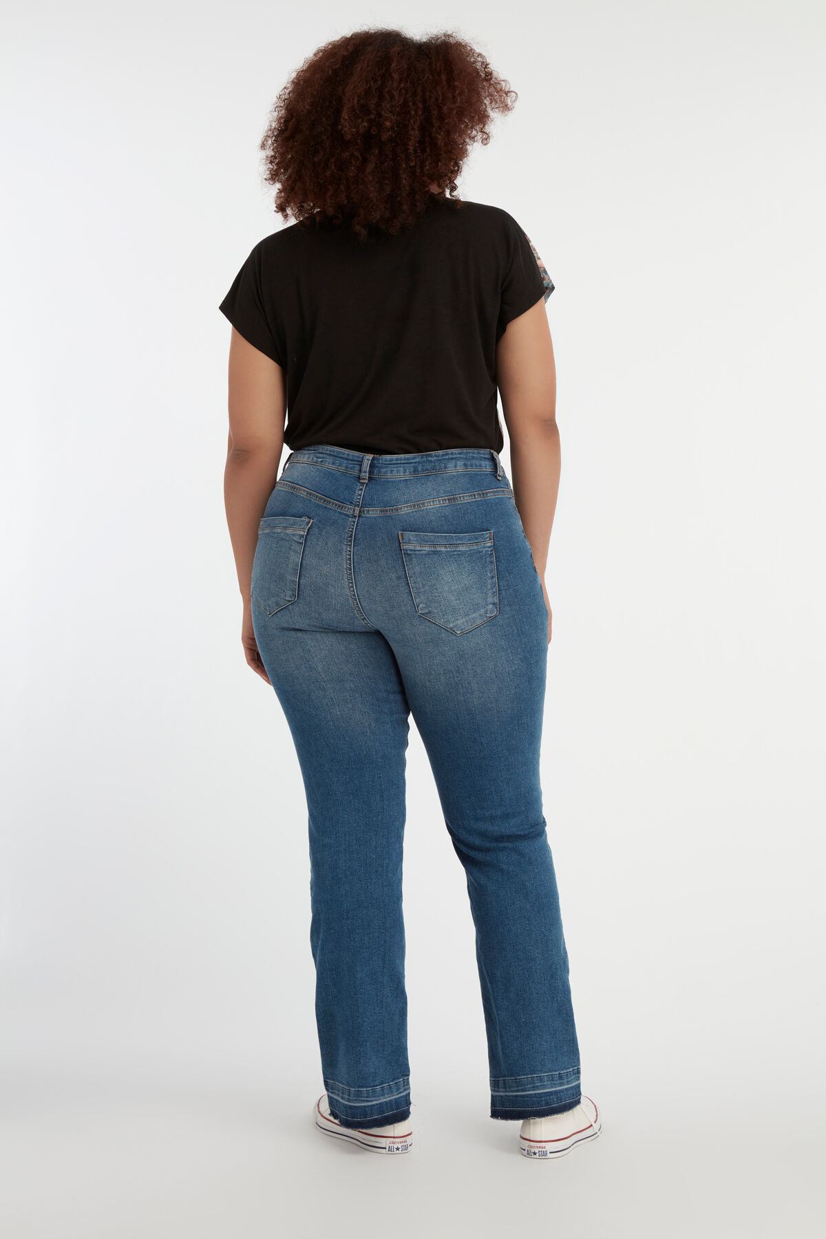 Flared high waist jeans image number 4