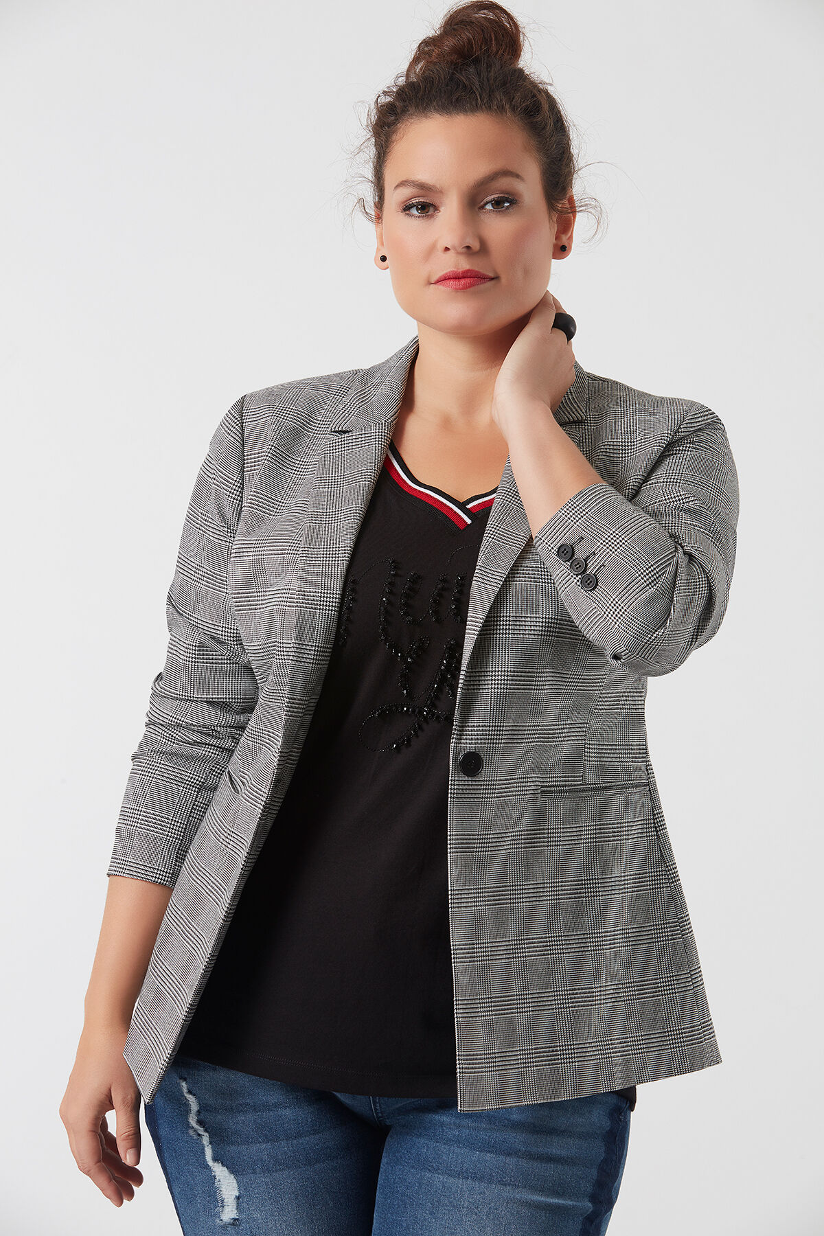 Geruite blazer image number 3