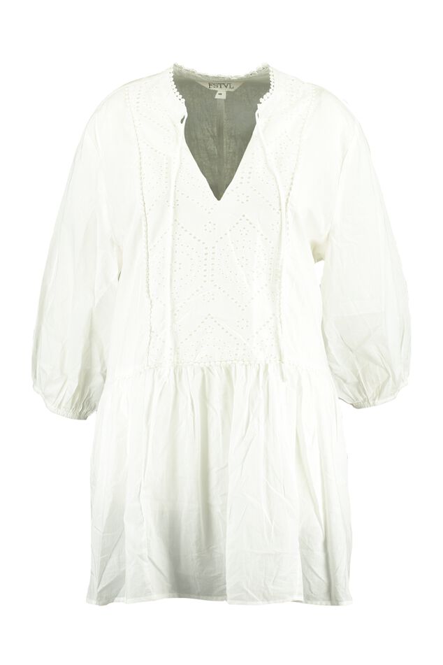 Lange blouse met volant image number 1