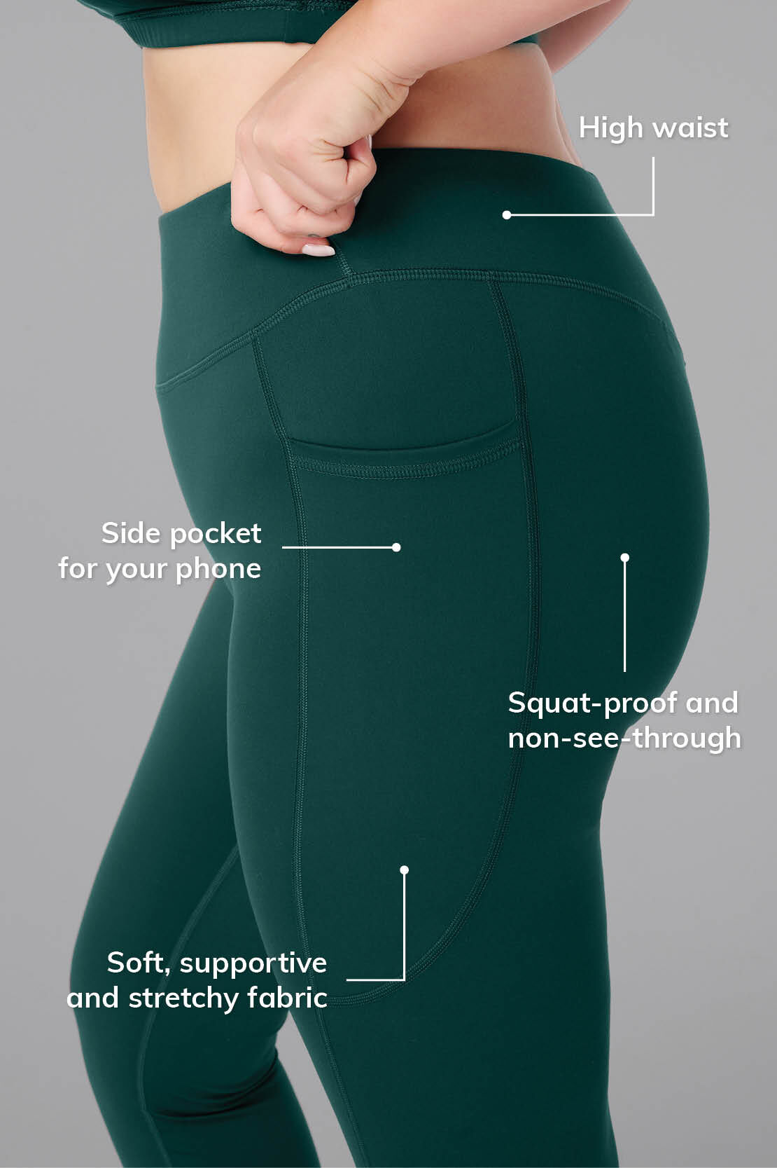 Sportlegging met zijzakken image number 3