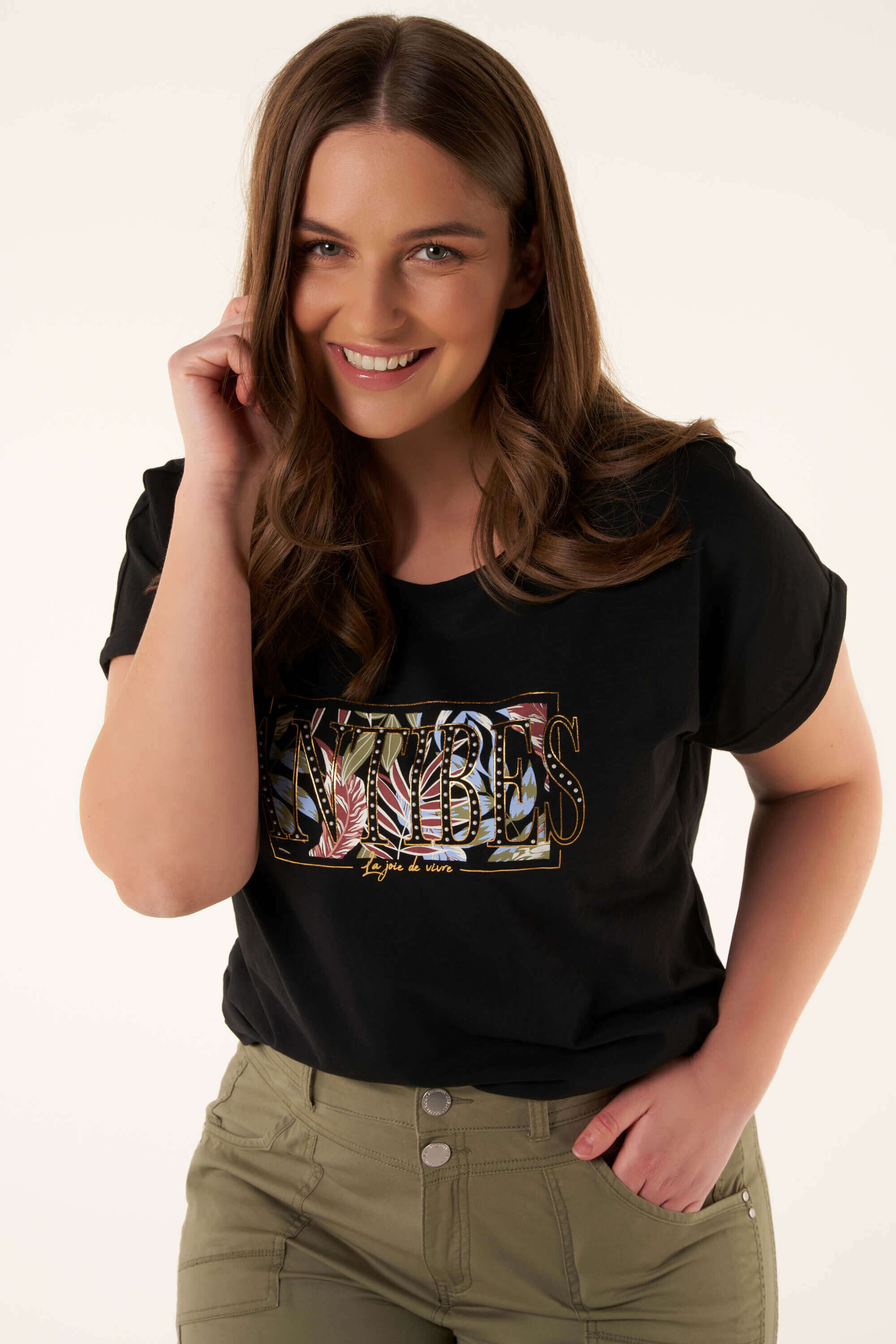 Dames shirt shop met print