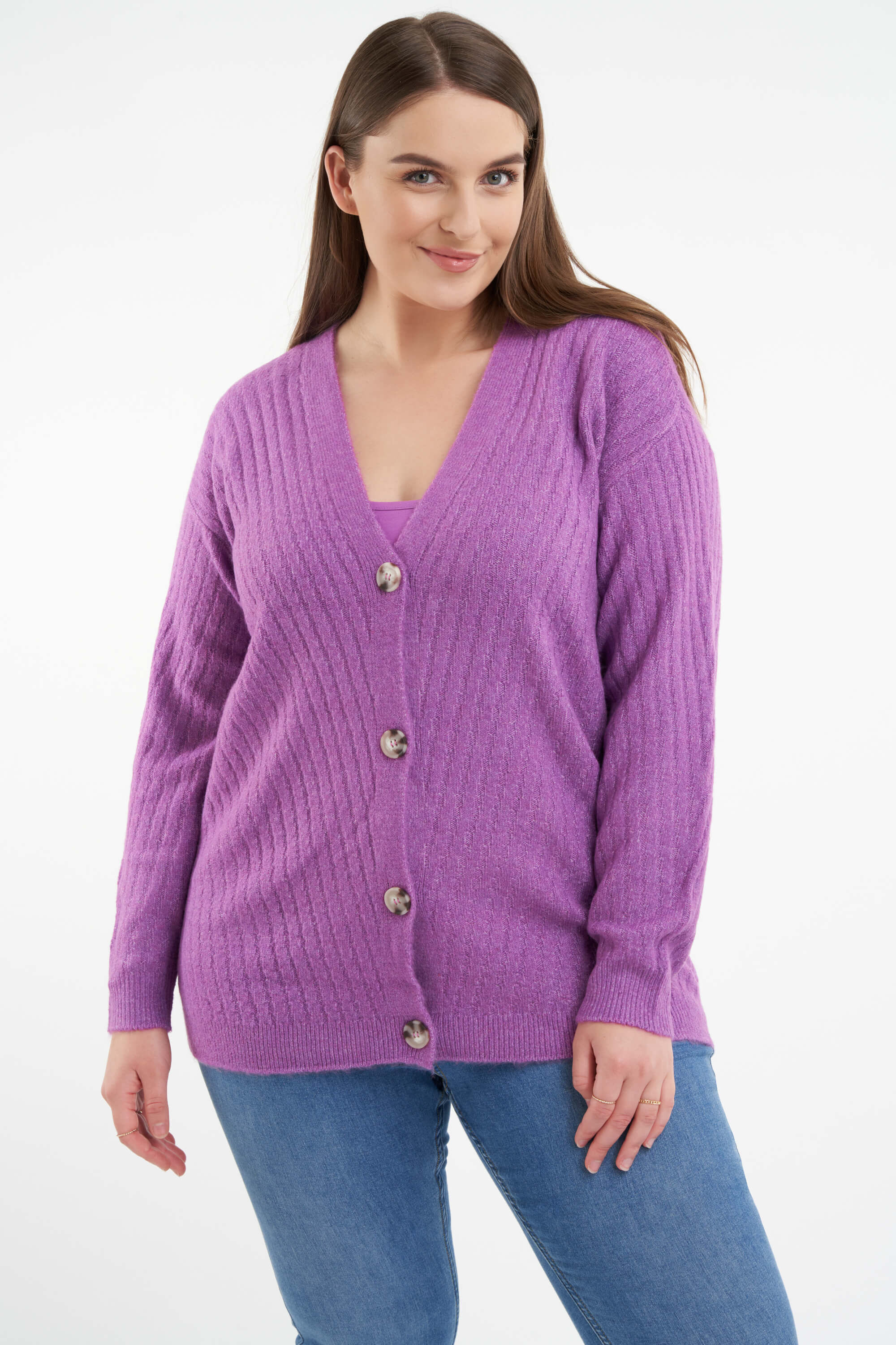 Zara V-halstrui roze casual uitstraling Mode Sweaters V-halstruien 