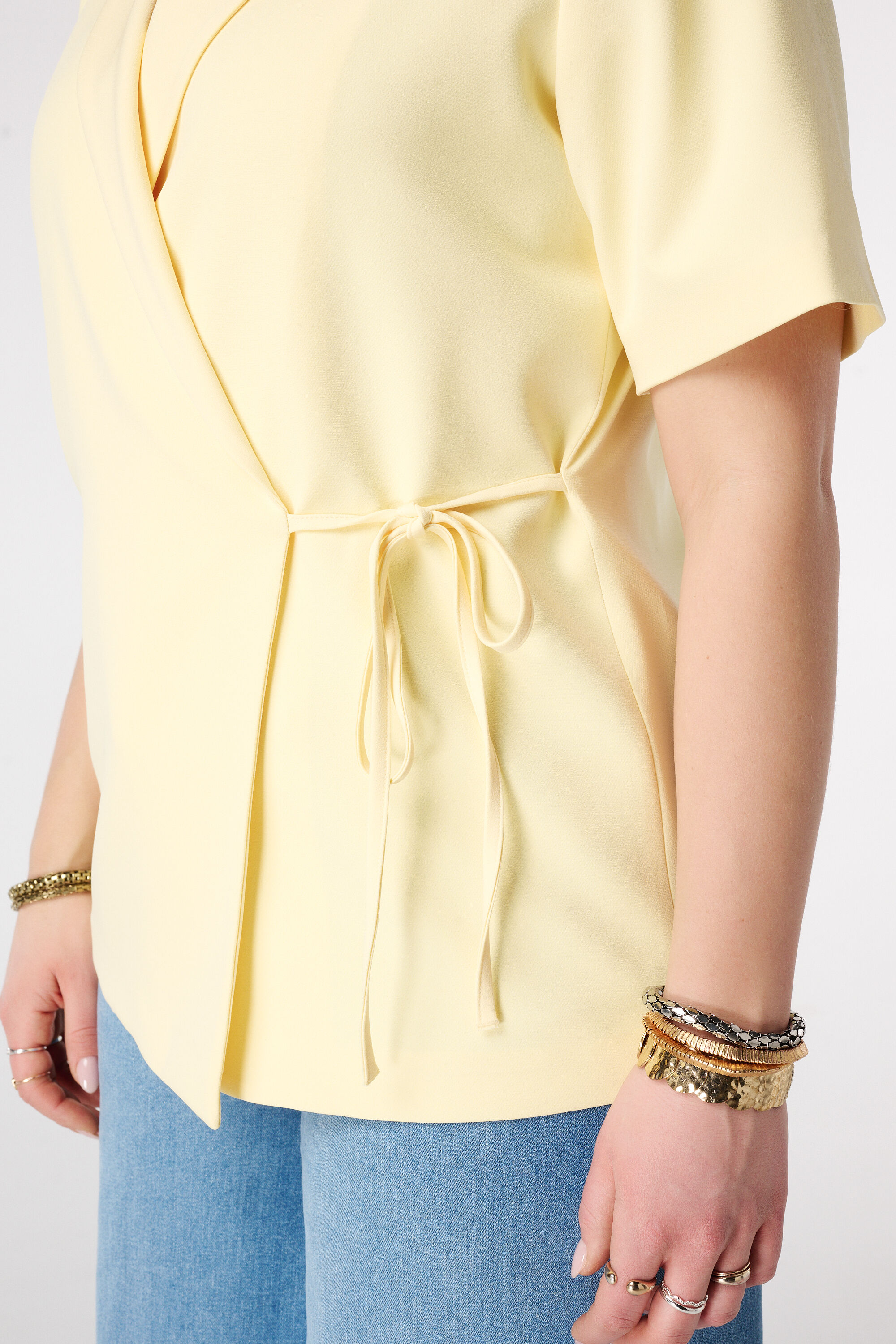 Korte mouwen blazer met overslag image number 6