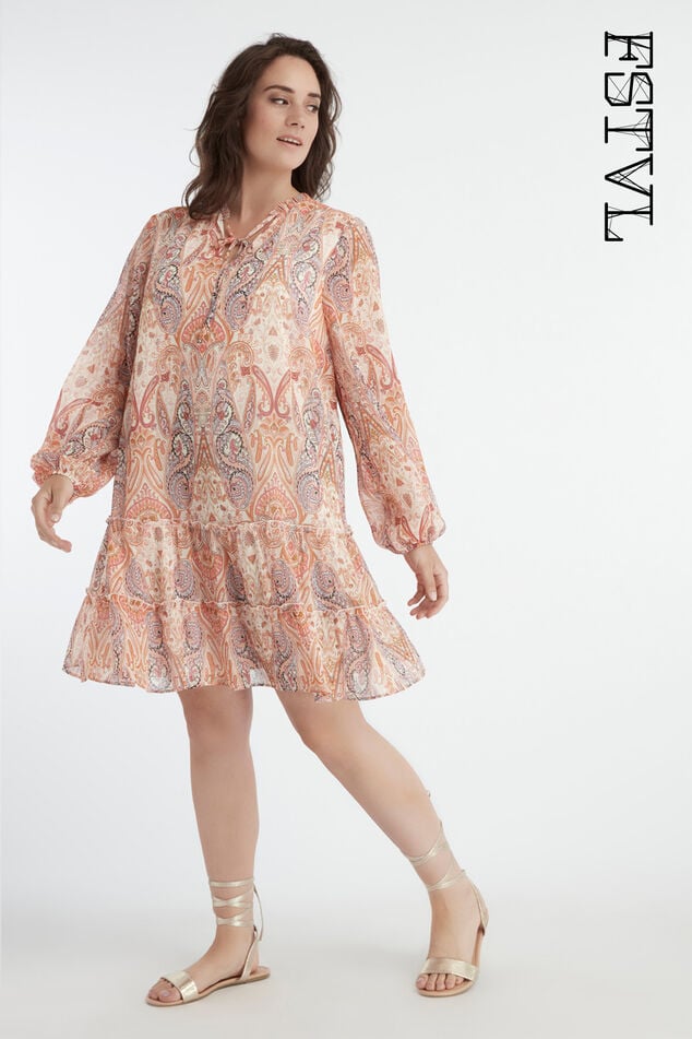 Jurk met paisley print image number 0
