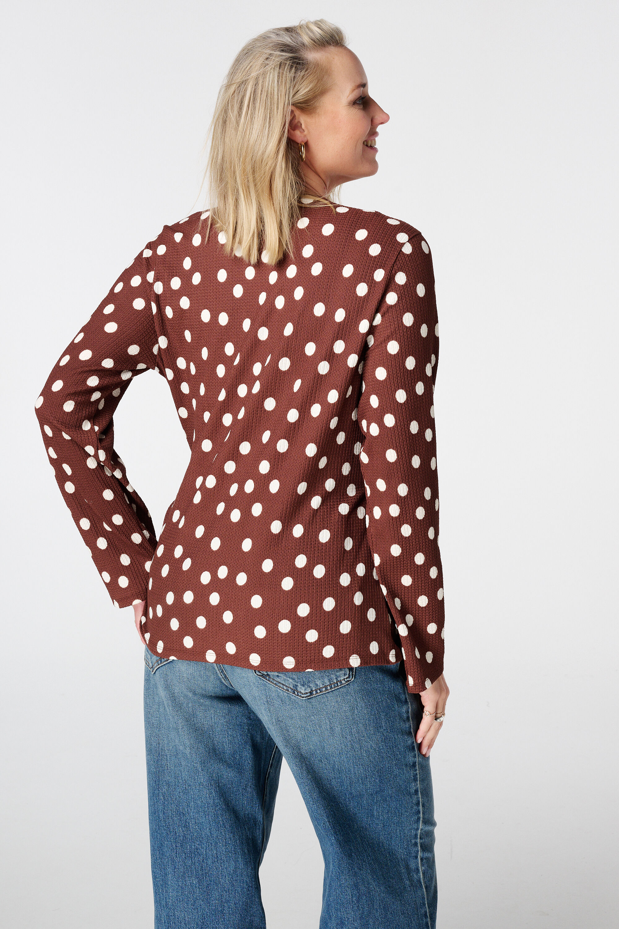 Polka dot overslag top image number 3