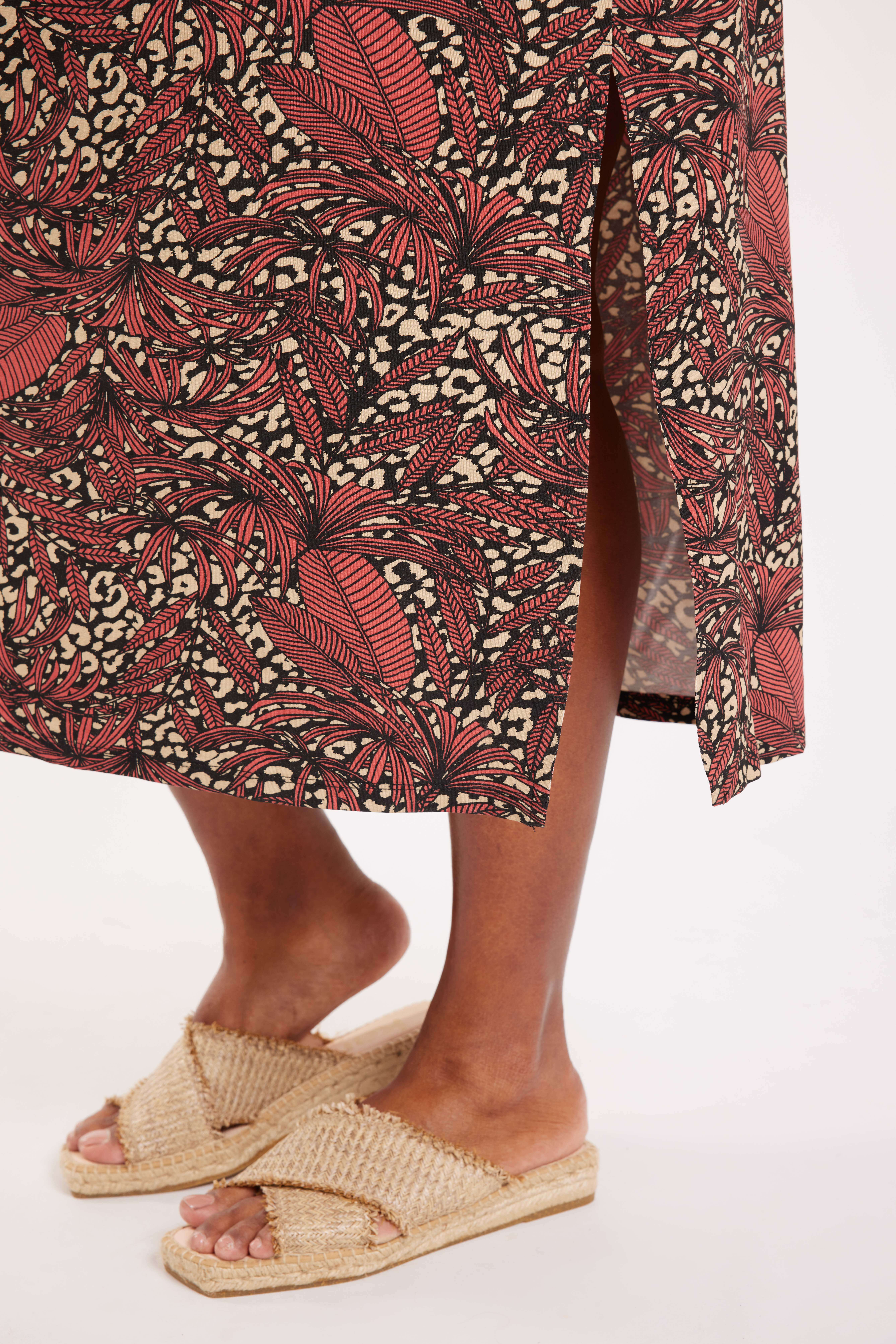 Maxi jurk met split image number 5