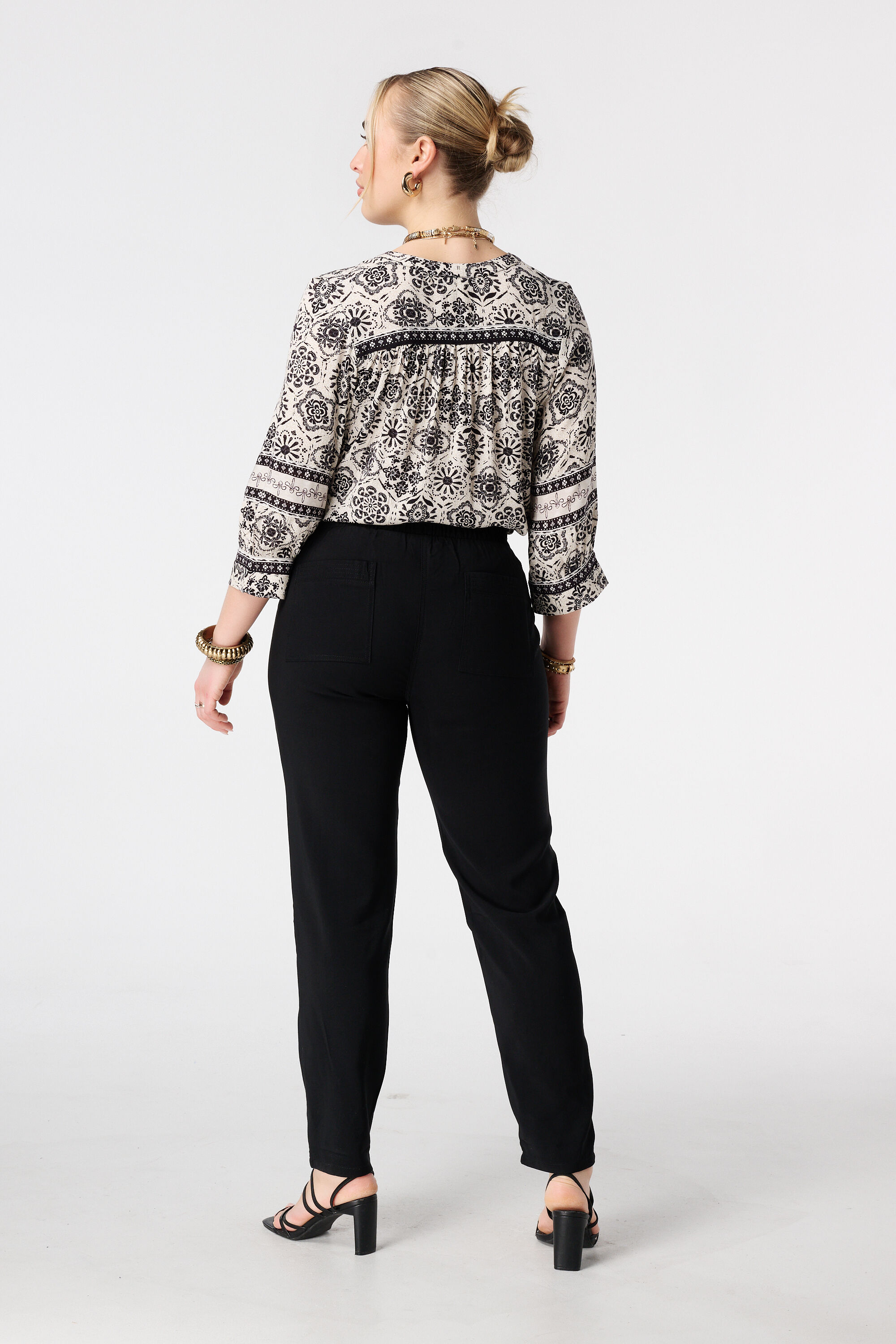 Broek met elastische taille image number 3