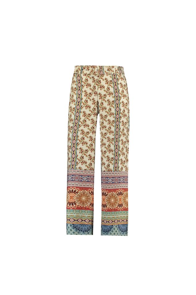 Wijdvallende broek met print image number 1