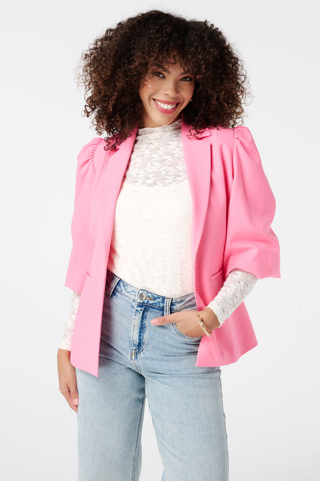 Blazer met pofmouwen image number 0
