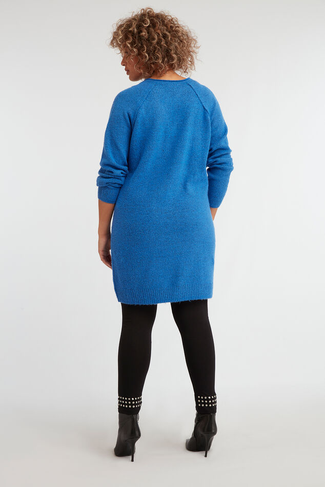 Trui jurk met V-hals image number 5