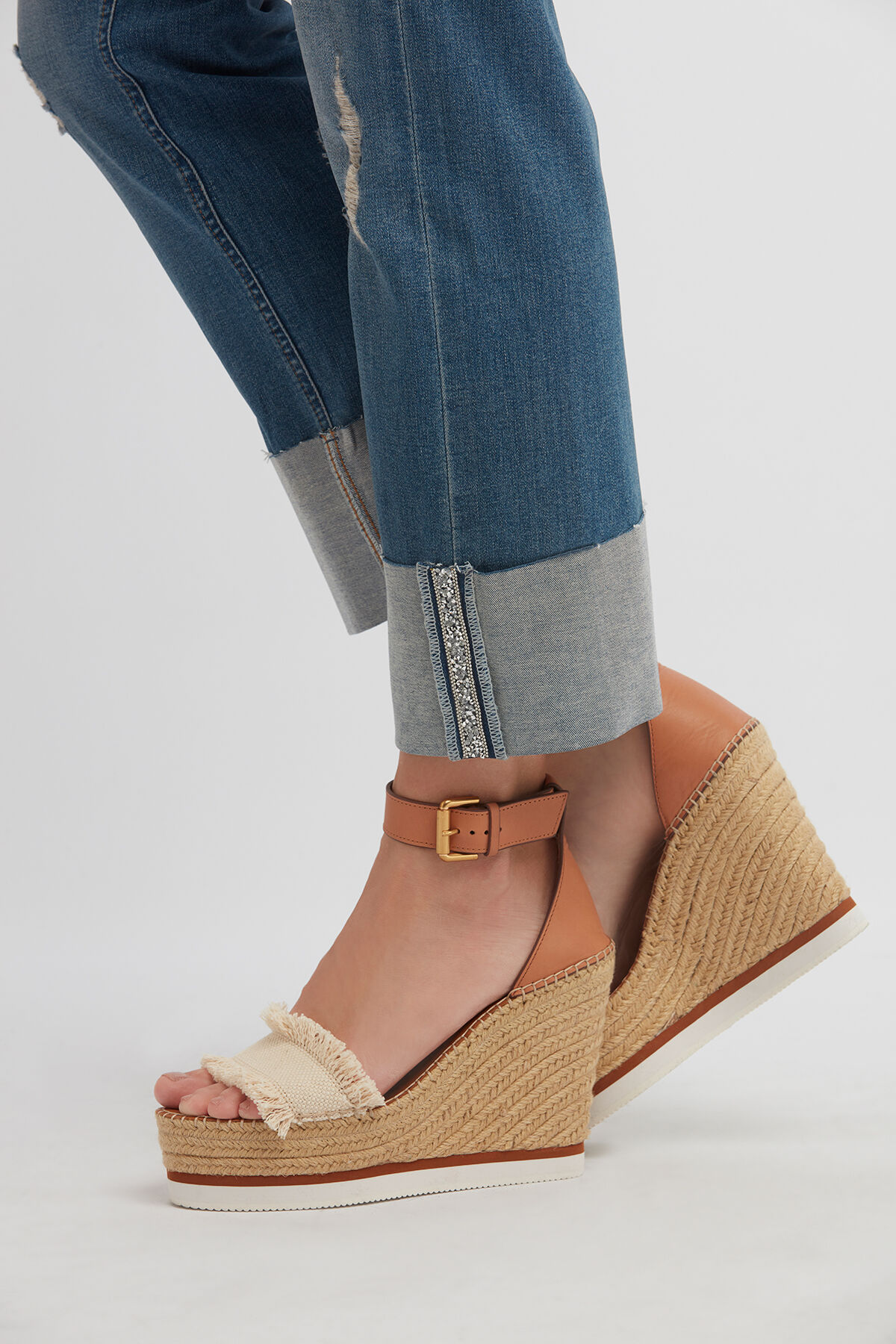 Jeans met glitterdetail image number 3