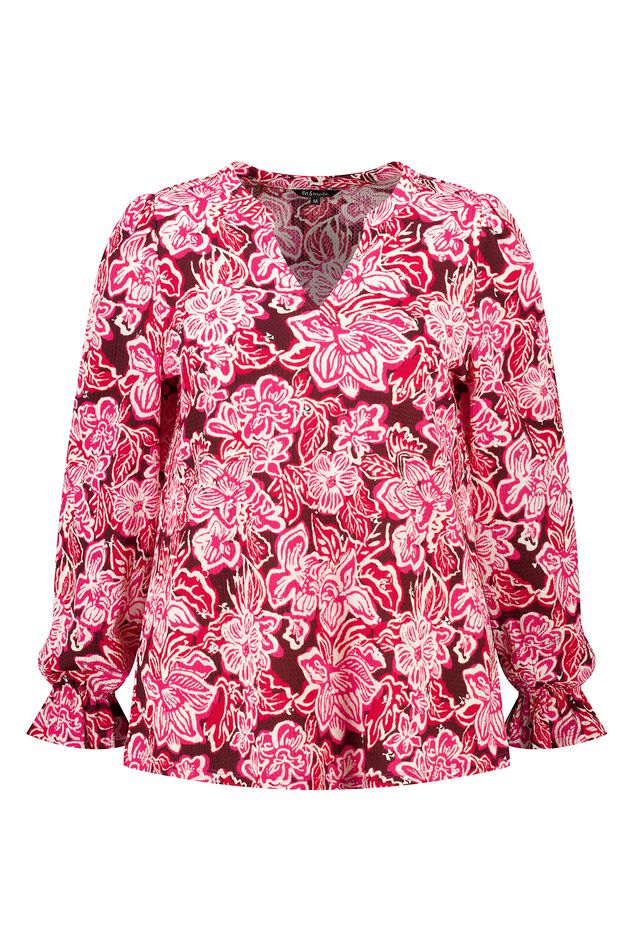 Top met print en stuctuur image number 1