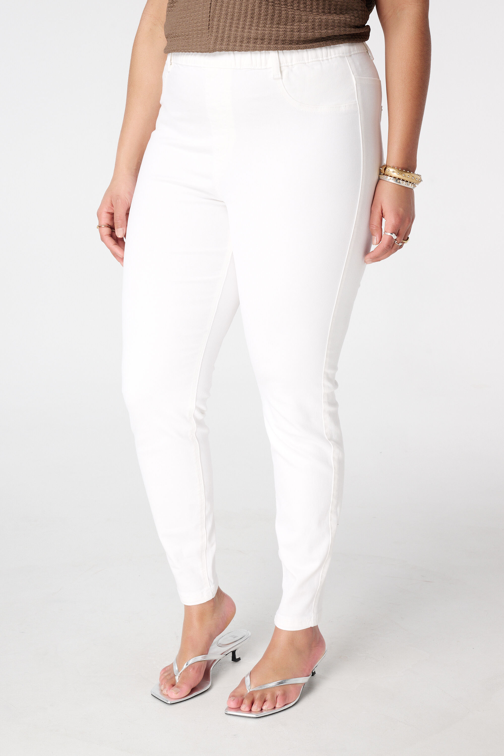 Tregging met denim look image number 5