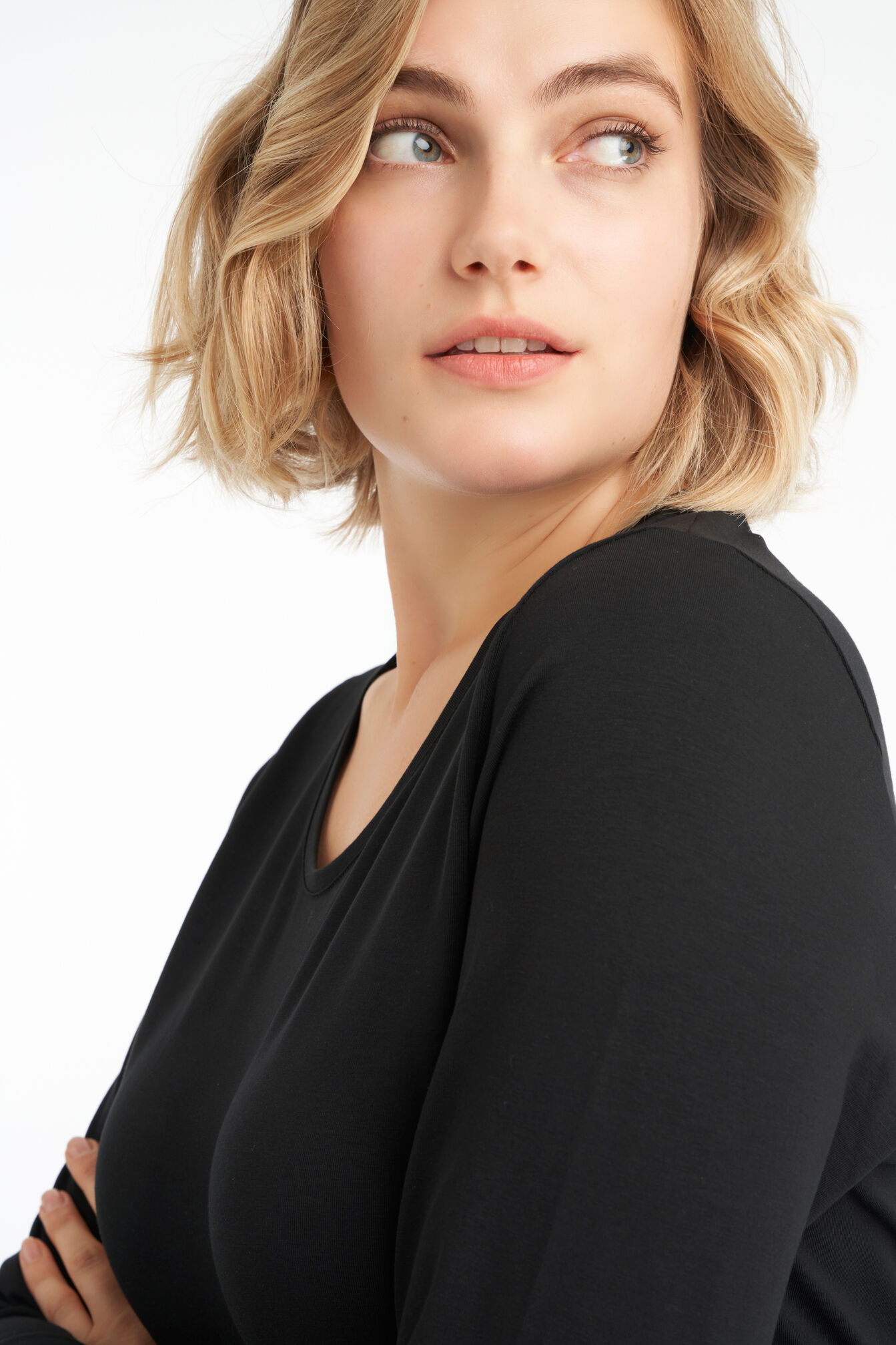 Basis shirt met lange mouw image number 4