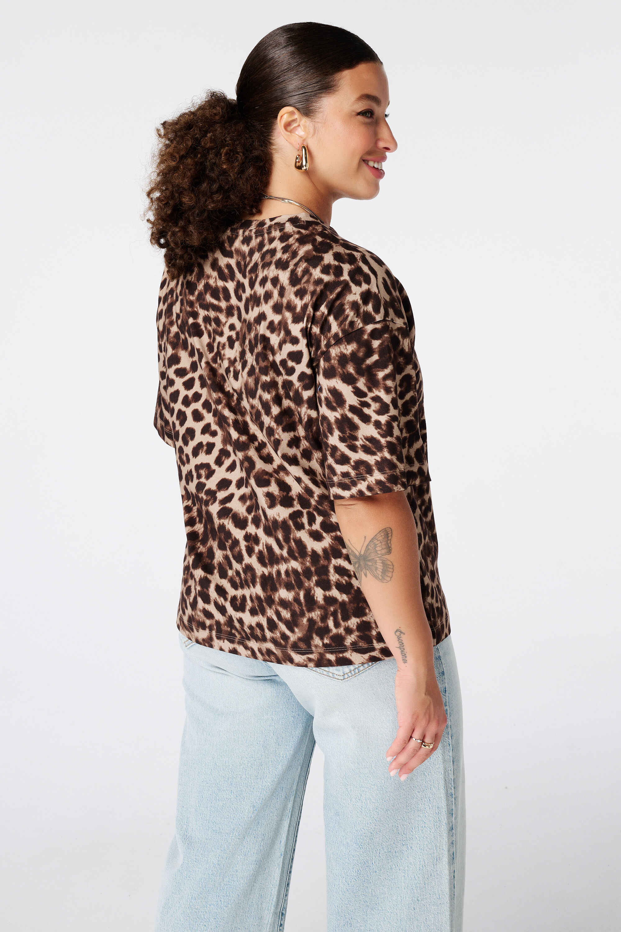 T-shirt met animal print image number 3