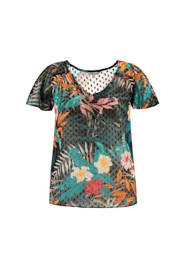 Semi-transparante blouse image number 1