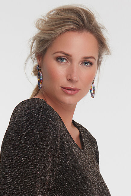 A-lijn jurk met kruisdetail image number 6