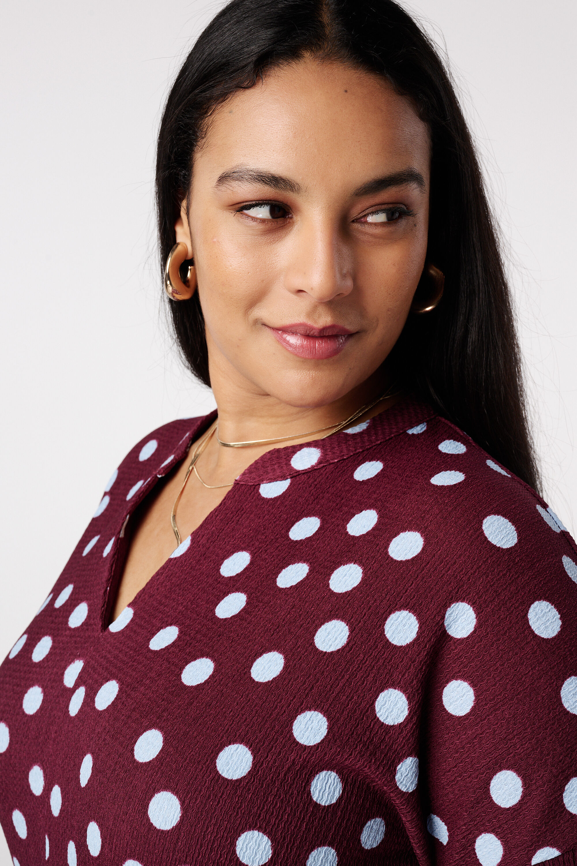 Top met driekwart mouwen image number 4