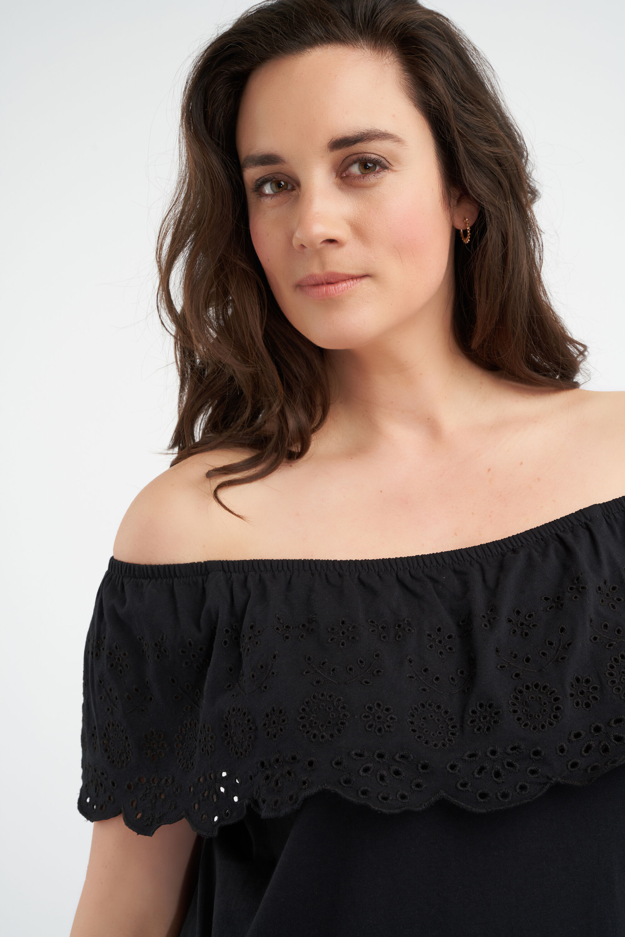 Katoenen off-shoulder top image number 4