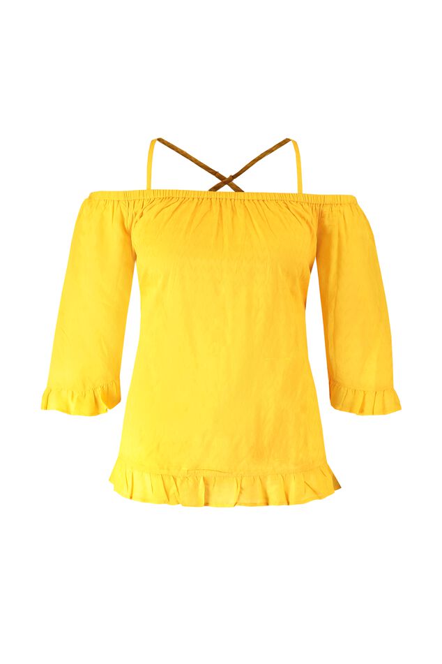 Off-shoulder blouse image number 1