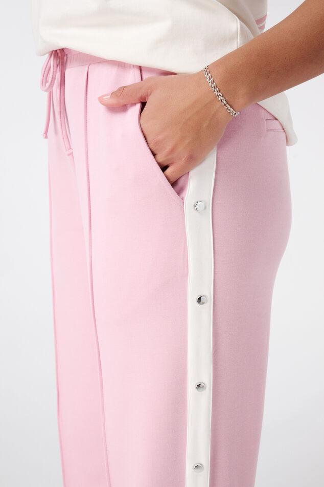 Broek met contrast streep image number 4